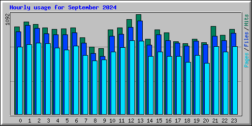 Hourly usage for September 2024